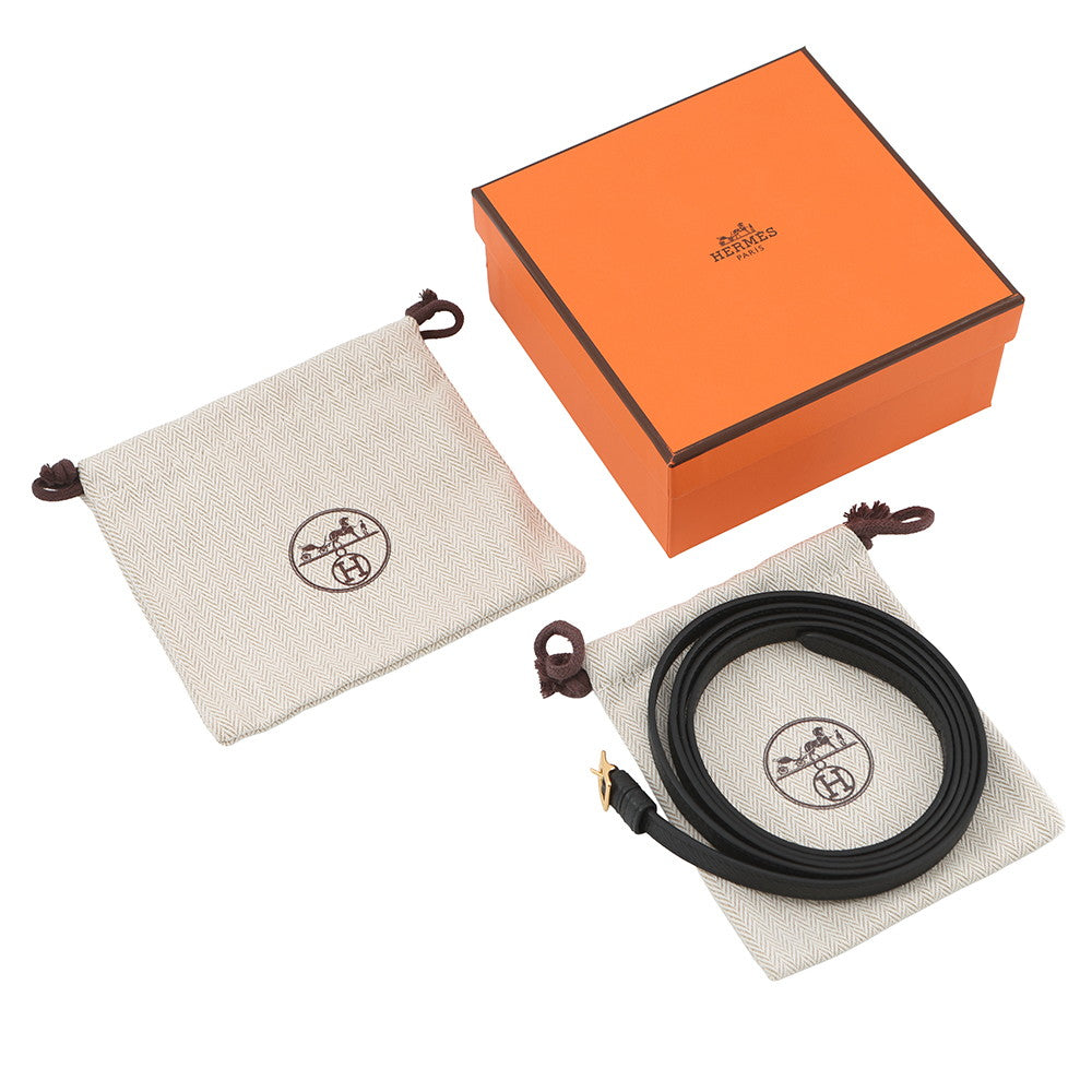HERMES Macaron Compact Black Epsom