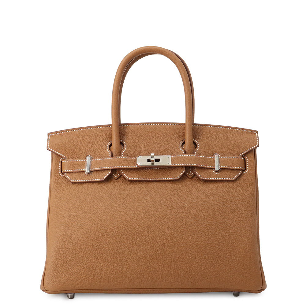 HERMES Birkin Gold Togo Leather Size 30