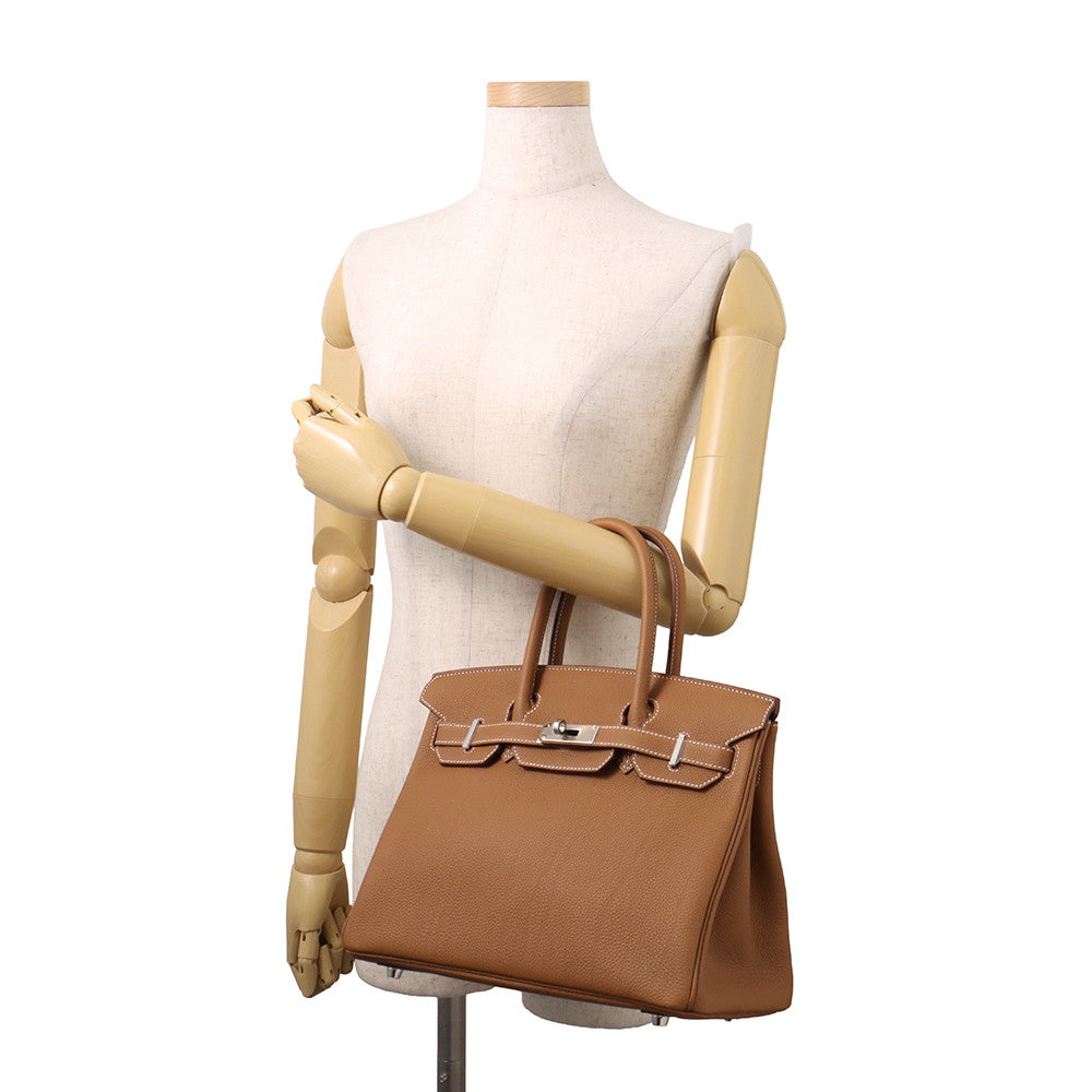 HERMES Birkin Gold Togo Leather Size 30