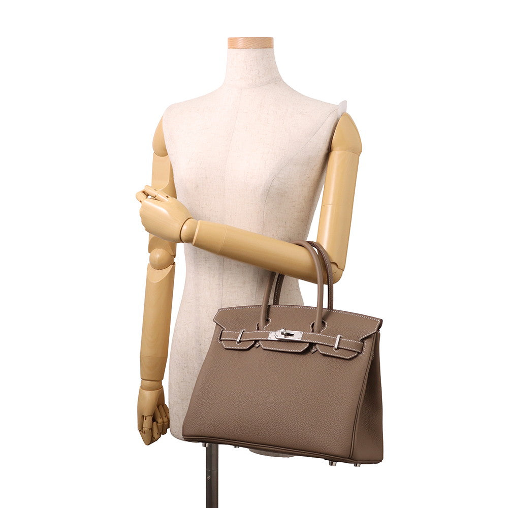 HERMES Birkin Etoupe Togo Leather Size 30