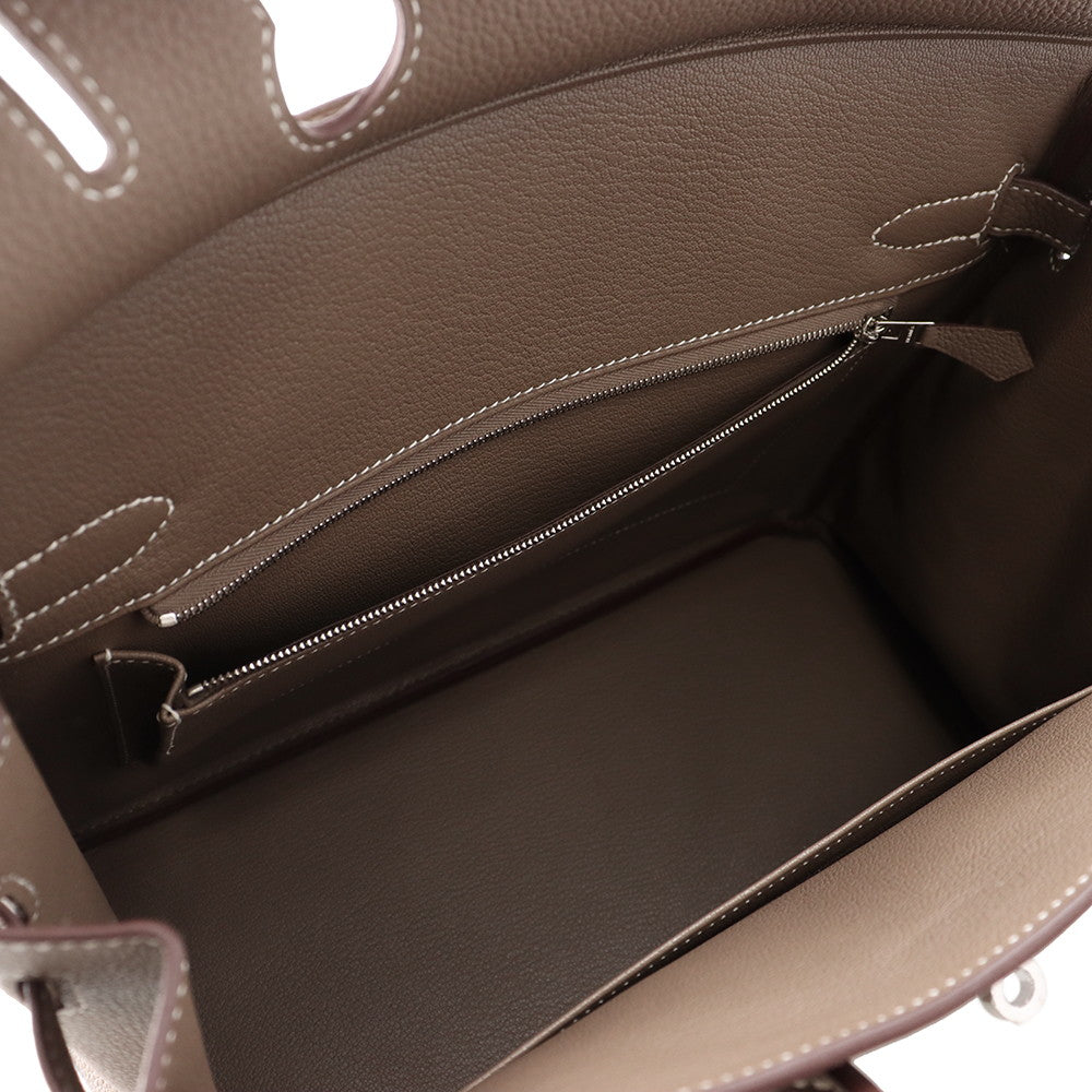 HERMES Birkin Etoupe Togo Leather Size 30