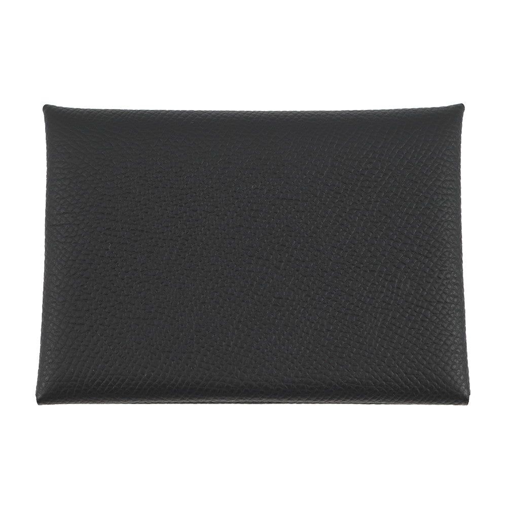HERMES Calvi Duo Black Epsom