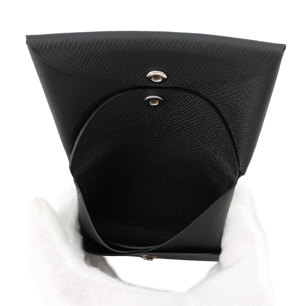 HERMES Calvi Duo Black Epsom
