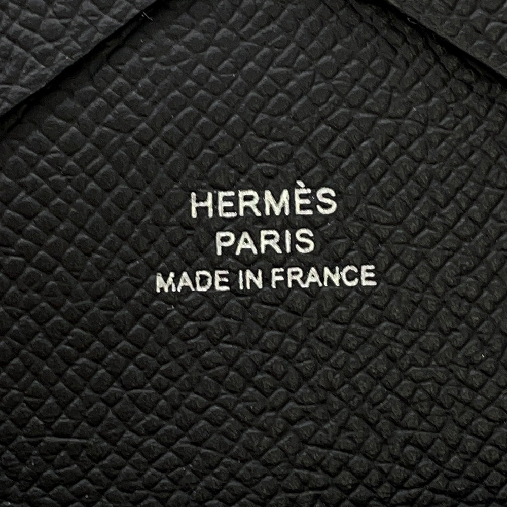 HERMES Calvi Duo Black Epsom