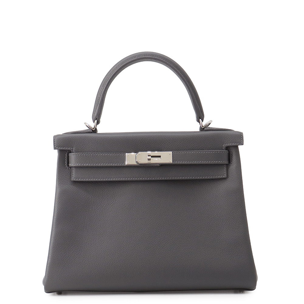 HERMES Kelly Retourne Ardoise Evercolor Size 28