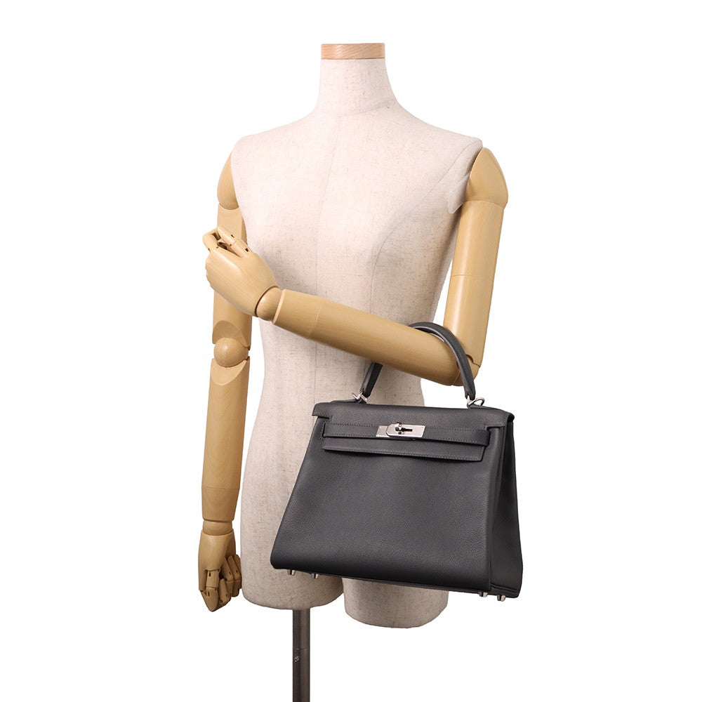 HERMES Kelly Retourne Ardoise Evercolor Size 28