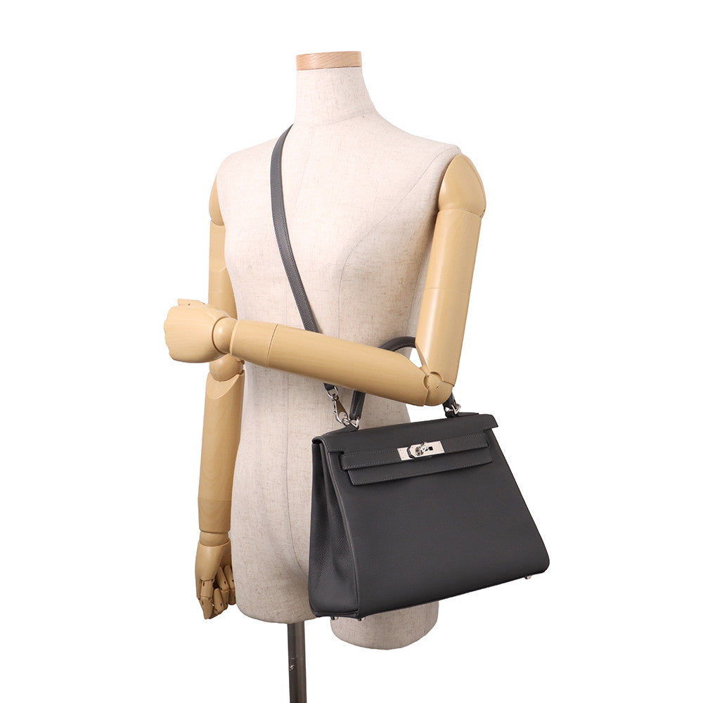 HERMES Kelly Retourne Ardoise Evercolor Size 28
