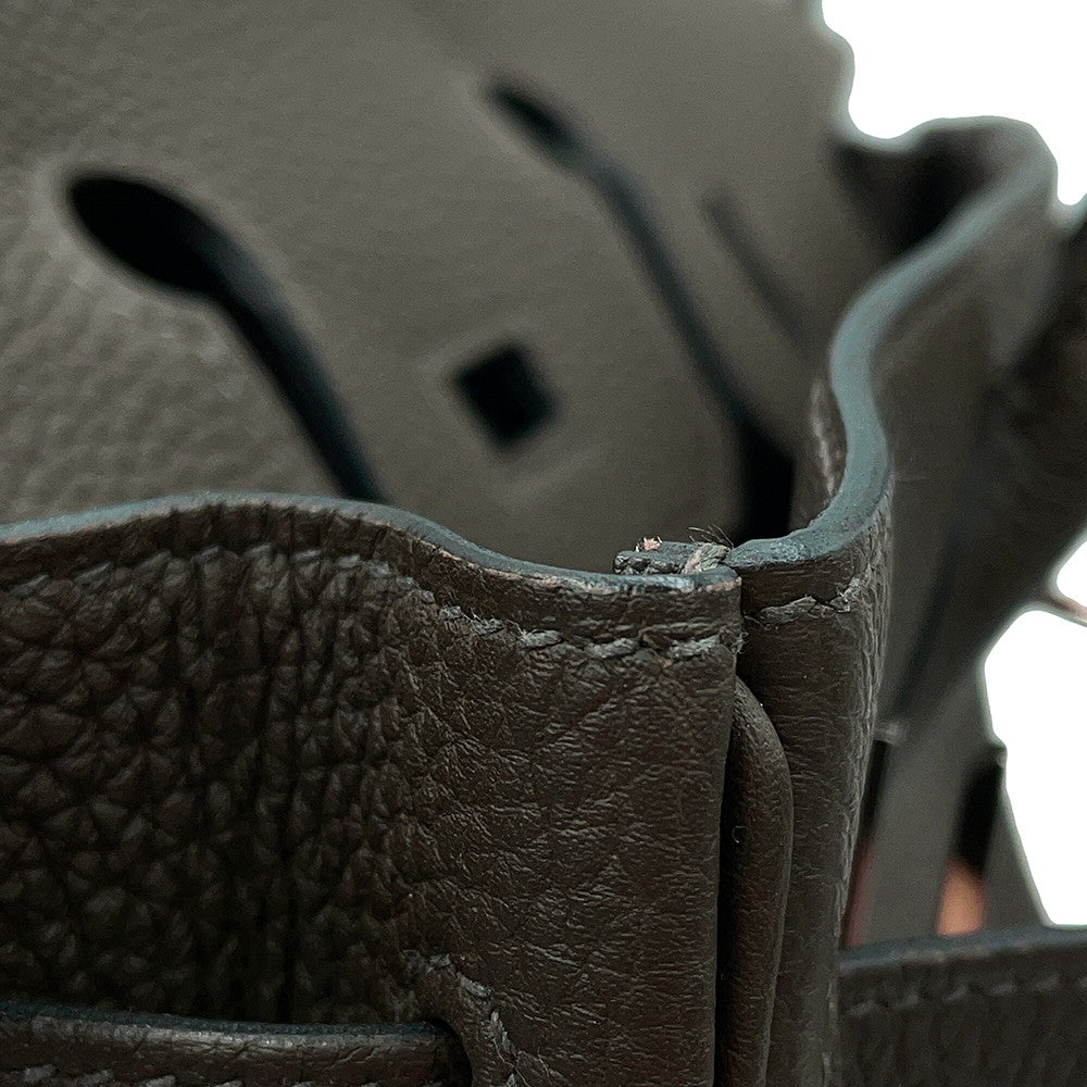 HERMES Birkin Vert Maki Togo Leather Size 25