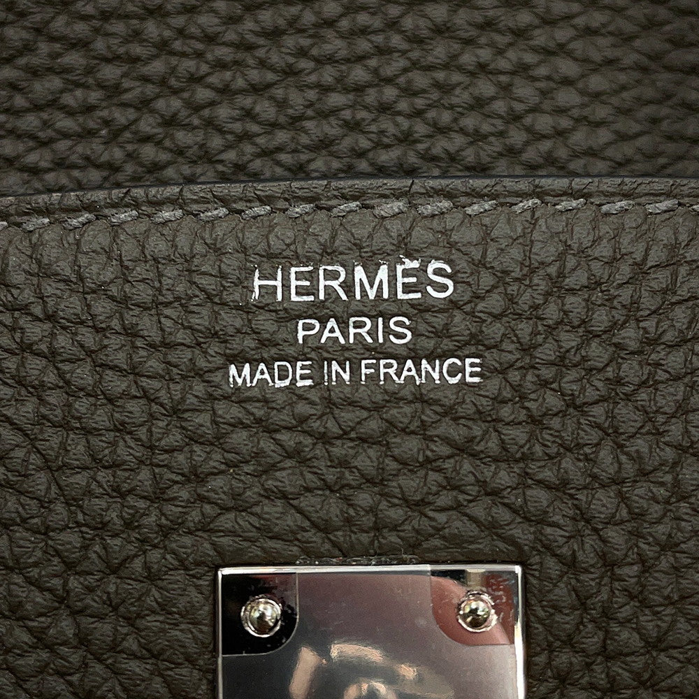HERMES Birkin Vert Maki Togo Leather Size 25
