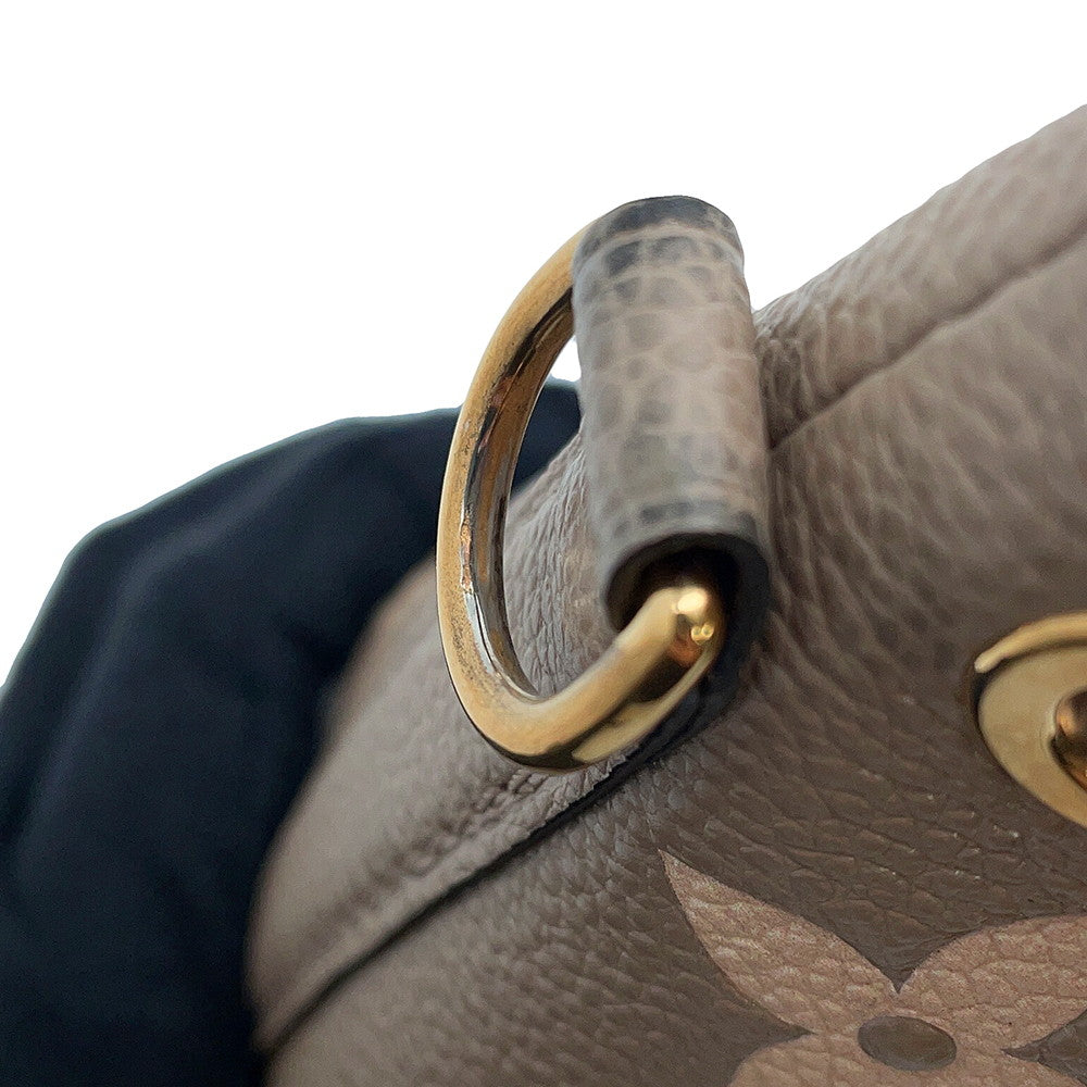 LOUIS VUITTON Nano Noe Tourterelle claimM46291 Bicolor Monogram Empreinte Leather