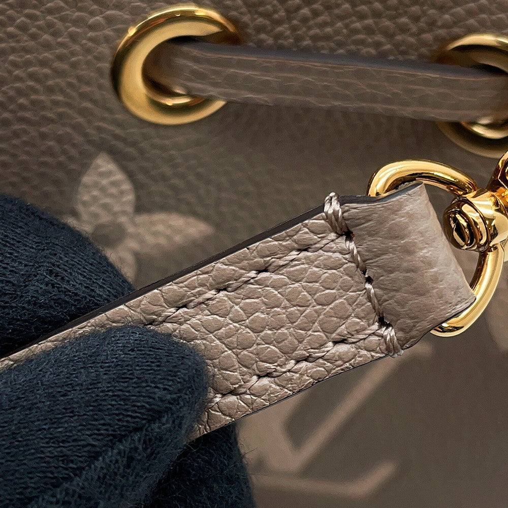 LOUIS VUITTON Nano Noe Tourterelle claimM46291 Bicolor Monogram Empreinte Leather
