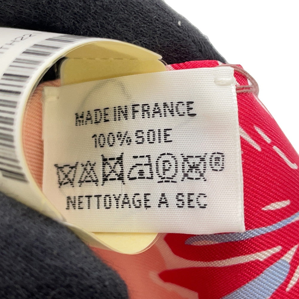 HERMES Twilly RAYURES D'ETE Rayures D'ETE Rose/Blue/Vert Silk100%