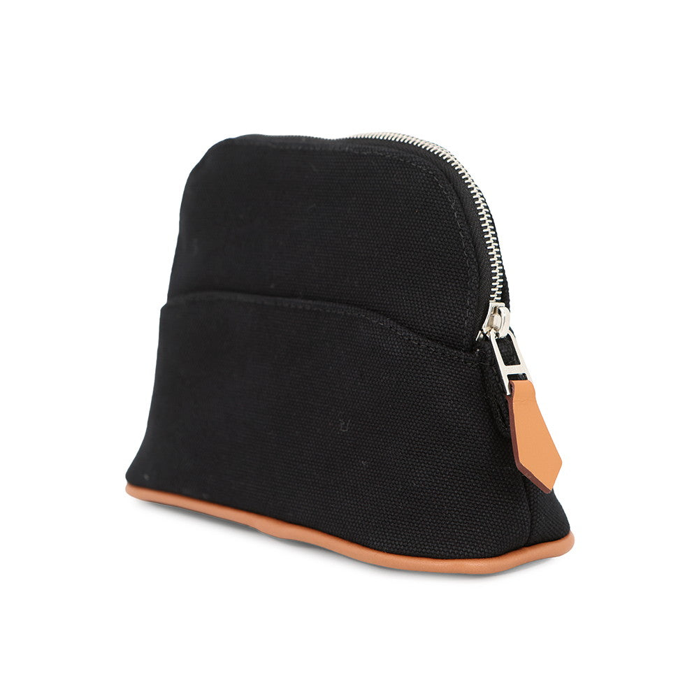 HERMES Bolide Pouch Black Canvas Size Mini mini