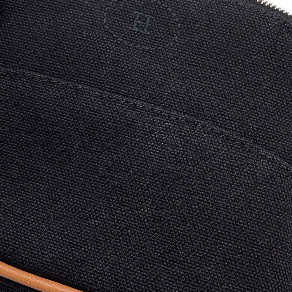 HERMES Bolide Pouch Black Canvas Size Mini mini