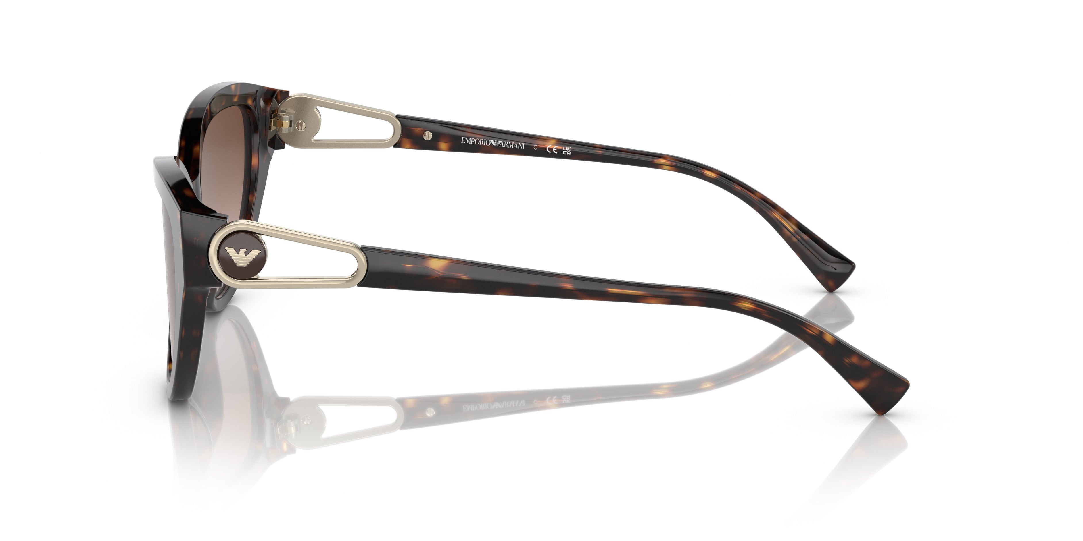 Emporio Armani 0EA4192 502613 Shiny havana Cat eye Sunglasses