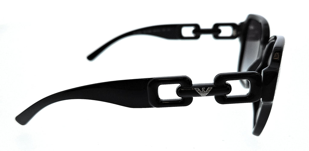 Emporio Armani 0EA4202 50178G Shiny Black Square Sunglasses