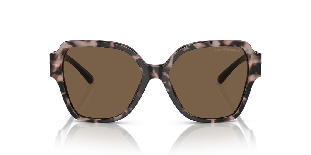 Emporio Armani 0EA4202 541073 Shiny pink havana Square Sunglasses