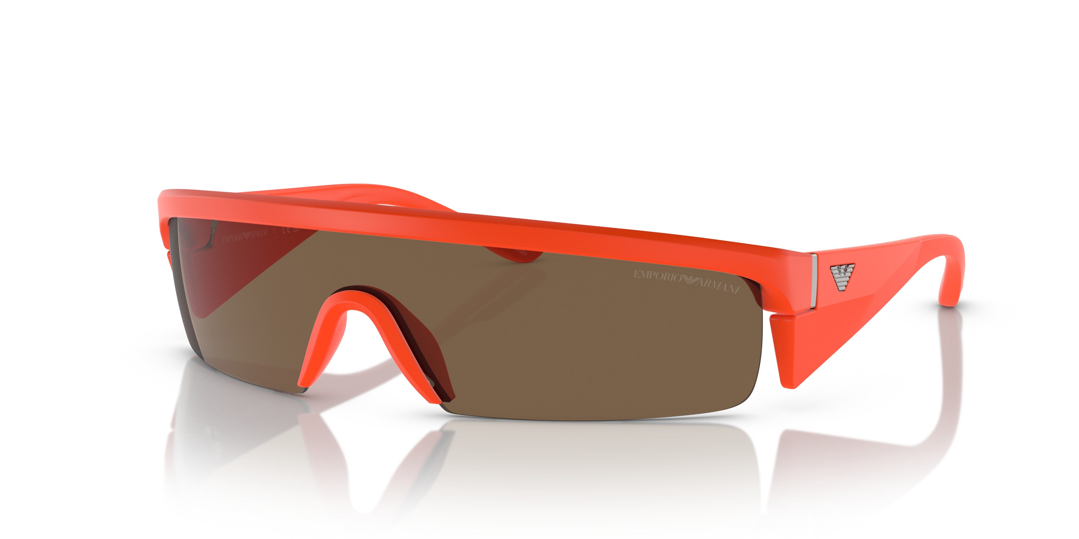 Emporio Armani 0EA4204U 601473 Matte orange Rectangle Sunglasses