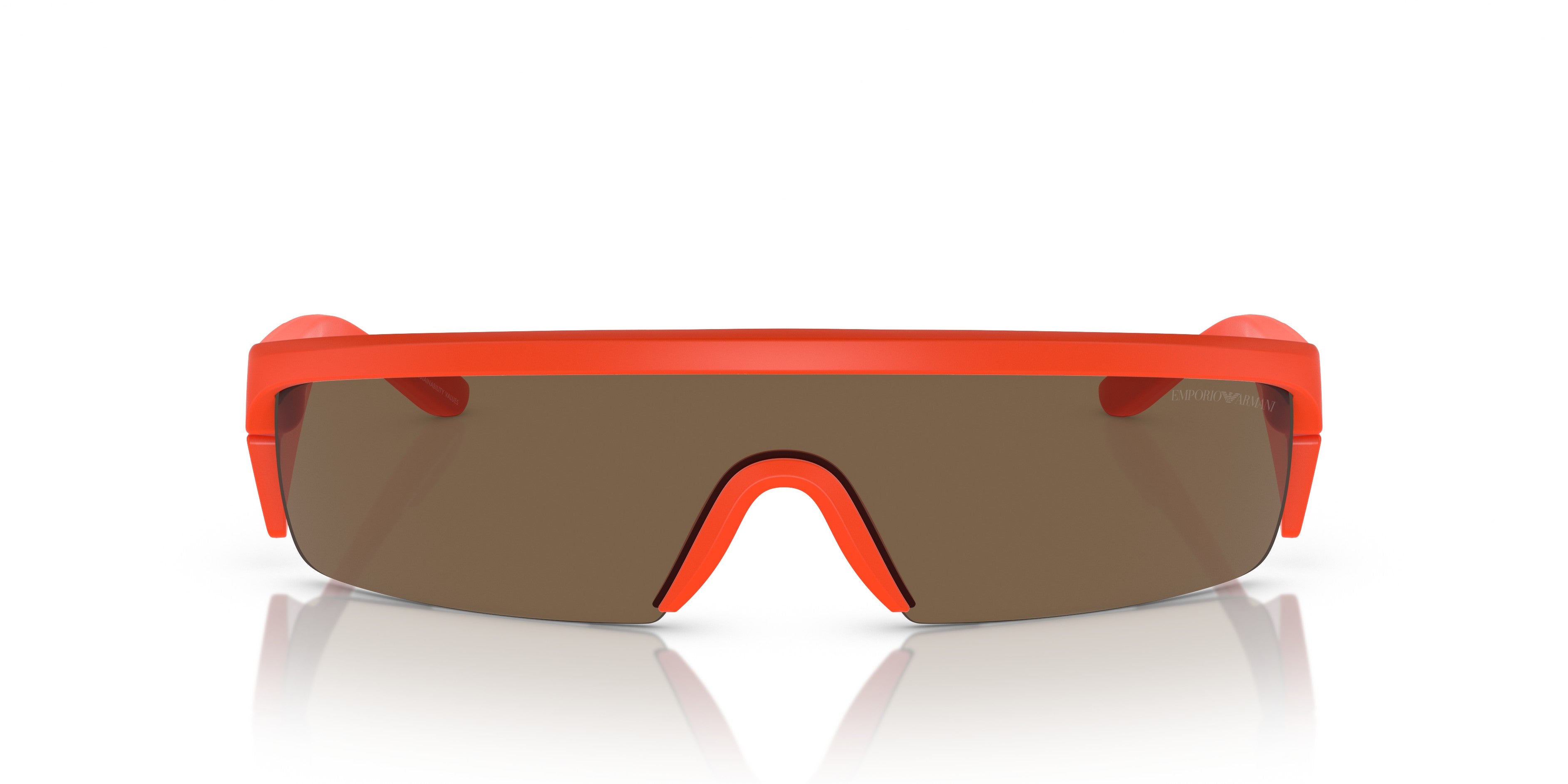 Emporio Armani 0EA4204U 601473 Matte orange Rectangle Sunglasses