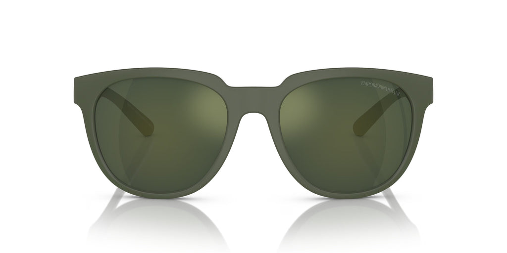Emporio Armani 0EA4205 50586R Matte green Square Sunglasses