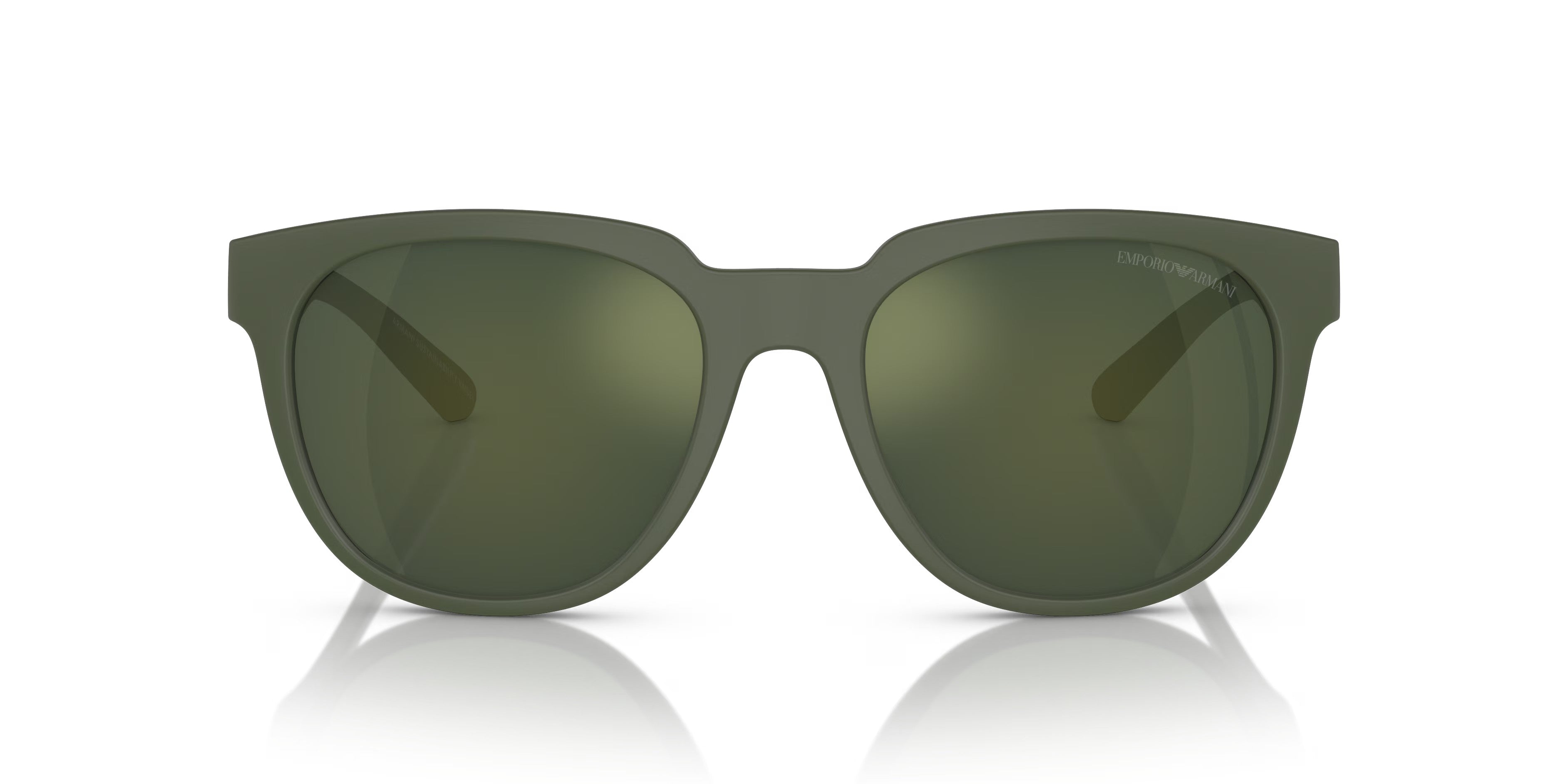 Emporio Armani 0EA4205 50586R Matte green Square Sunglasses