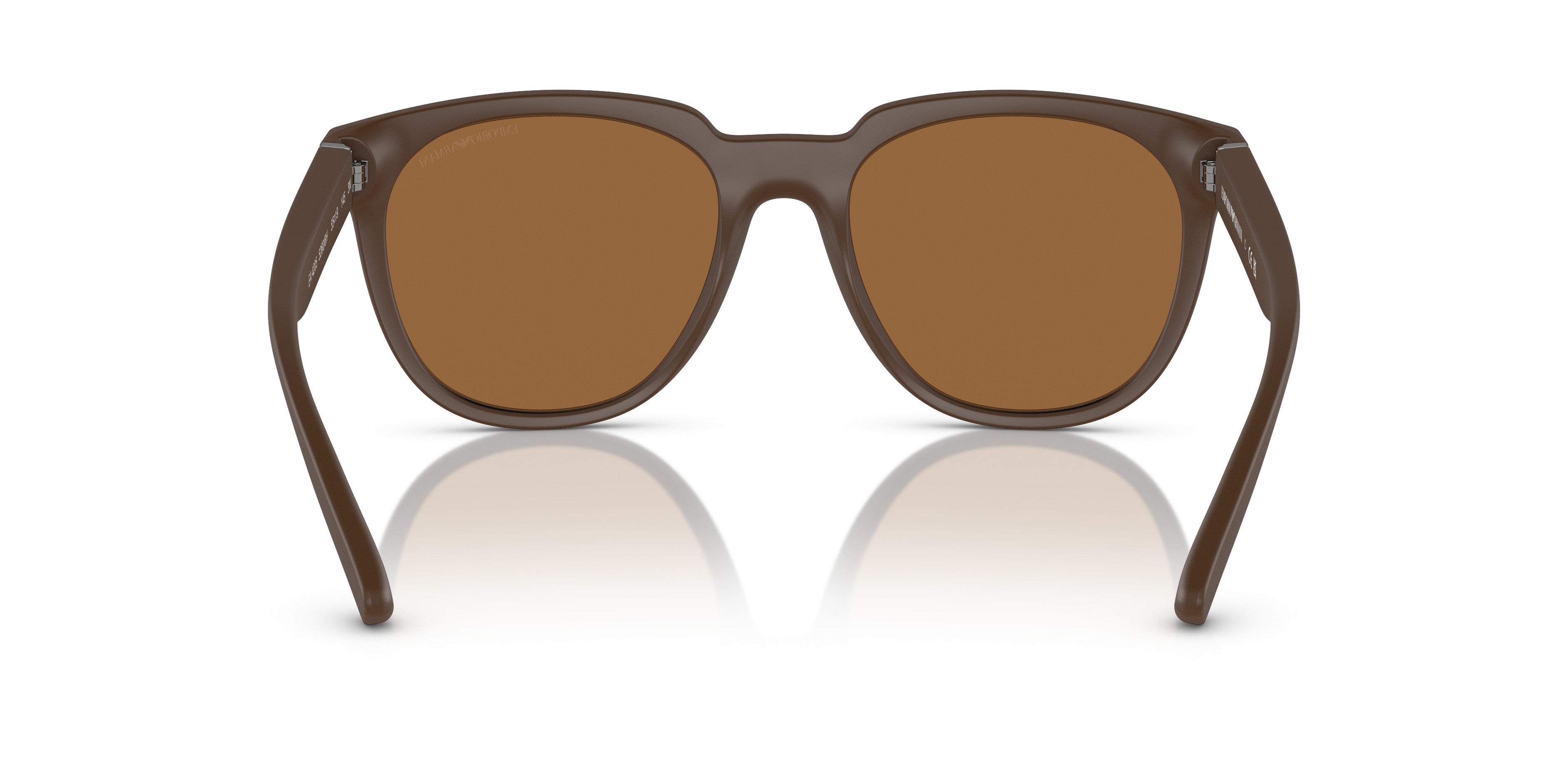 Emporio Armani 0EA4205 52606H Matte brown Square Sunglasses