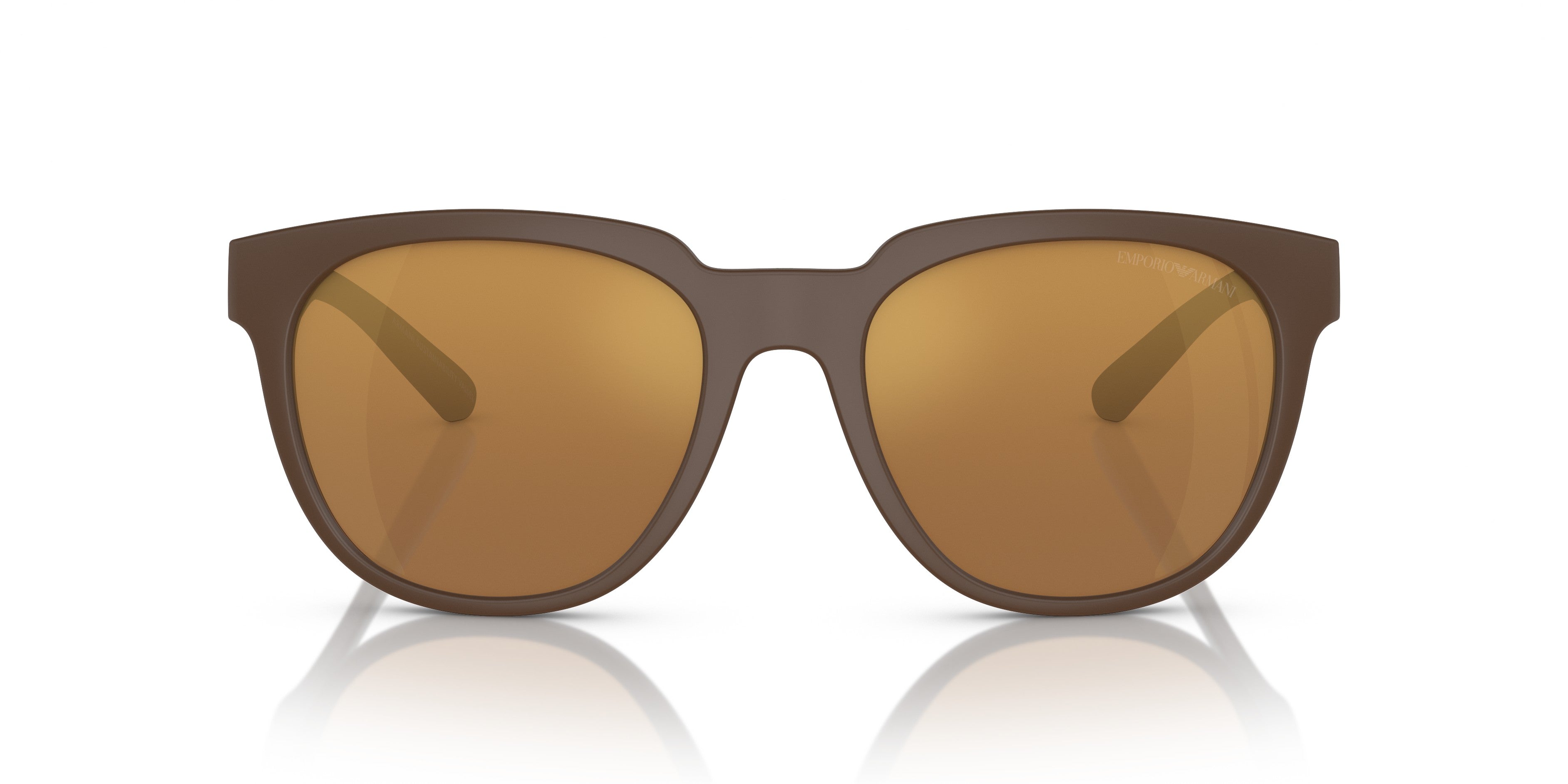 Emporio Armani 0EA4205 52606H Matte brown Square Sunglasses