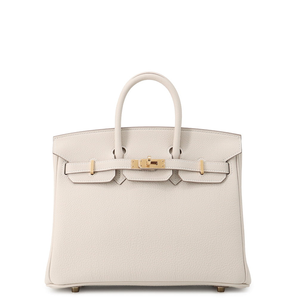 HERMES Birkin Craie Togo Leather Size 25