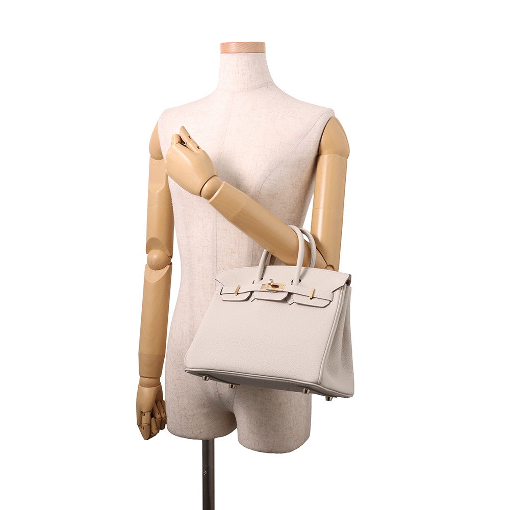 HERMES Birkin Craie Togo Leather Size 25