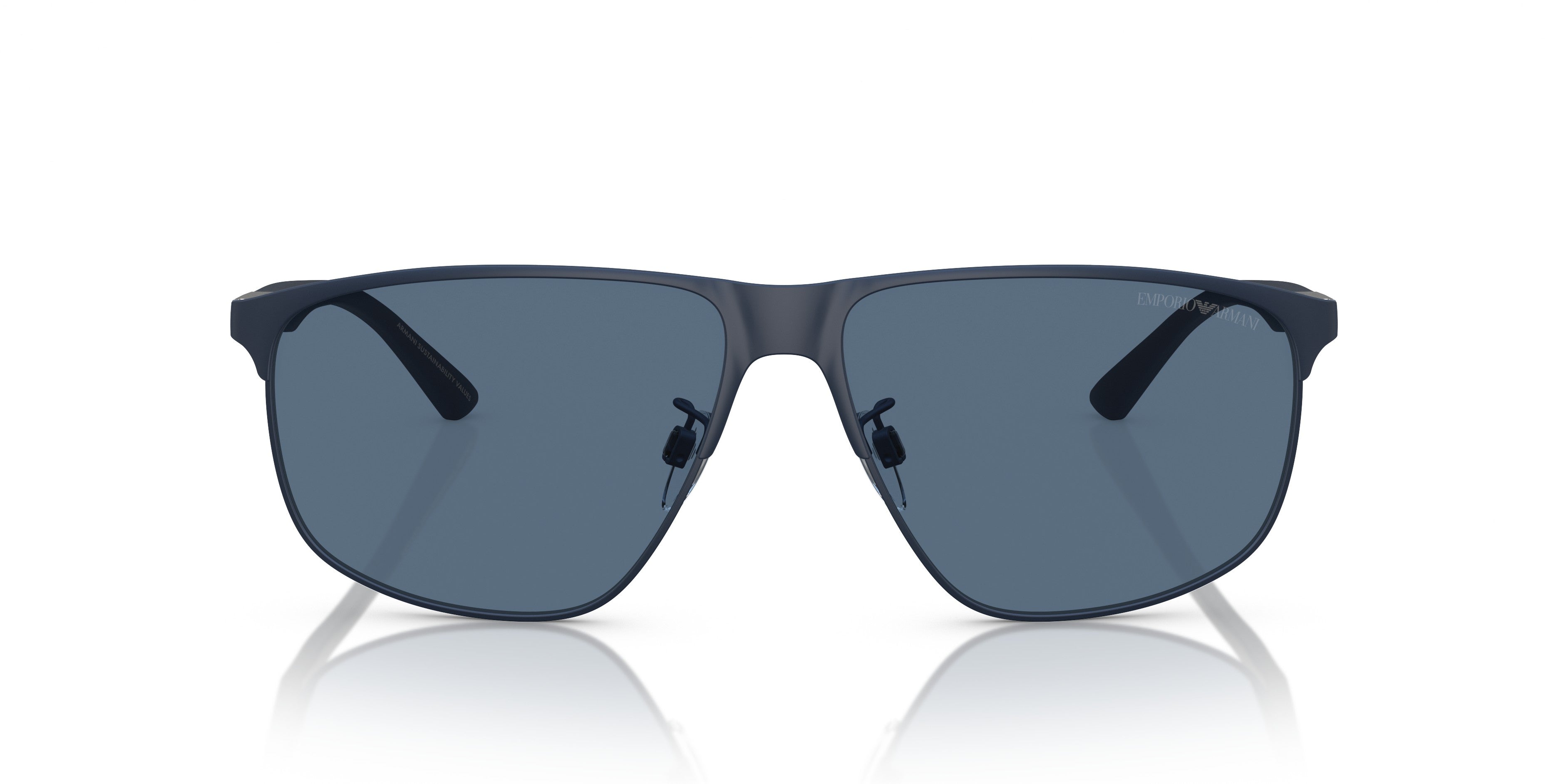Emporio Armani 0EA2094 301880 Matte blue Rectangular Sunglasses