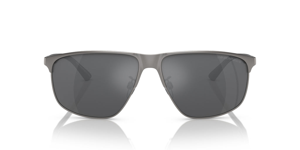 Emporio Armani 0EA2094 30036G Matte gunmeta Rectangular Sunglasses