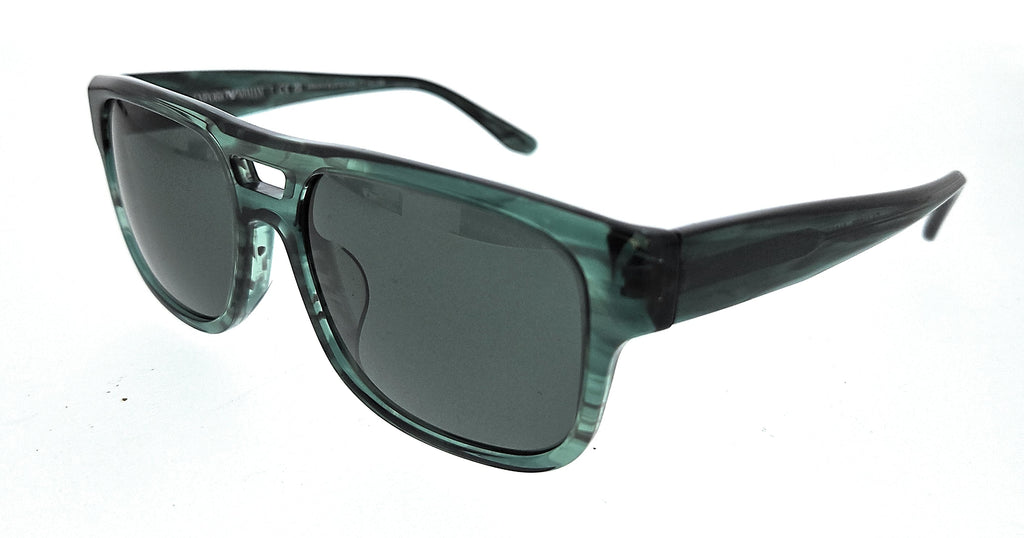 Emporio Armani 0EA4197F 516871 Striped Green Square Sunglasses