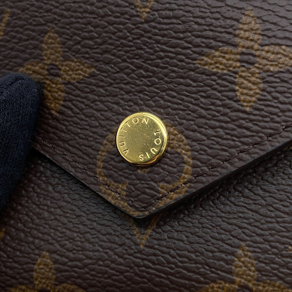 LOUIS VUITTON Portefeuille Victorine BrownM62472 Monogram