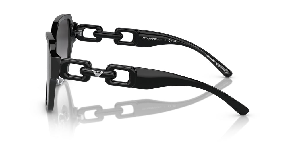 Emporio Armani 0EA4202F 50178G Shiny black Square Sunglasses