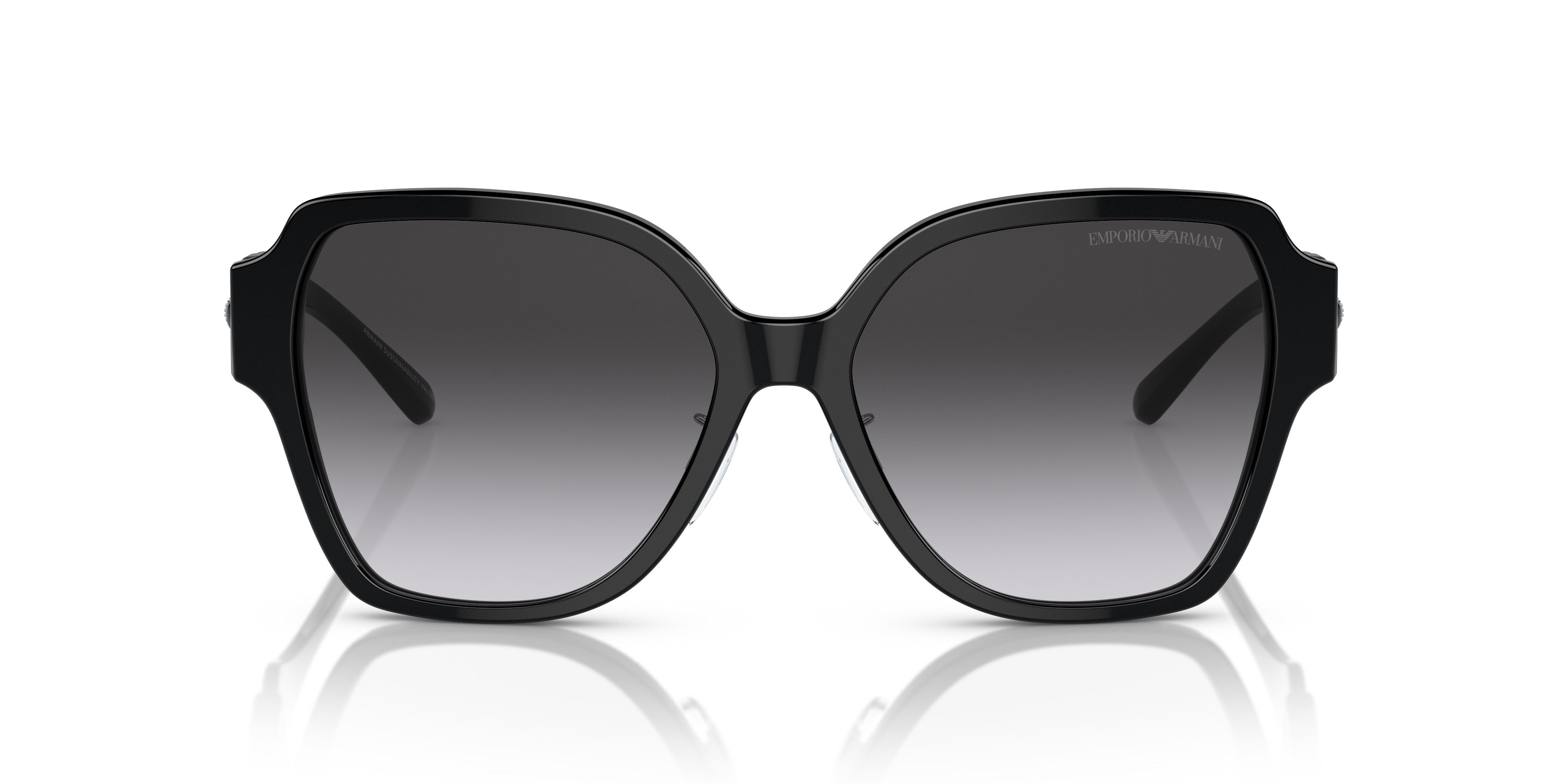 Emporio Armani 0EA4202F 50178G Shiny black Square Sunglasses