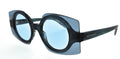Emporio Armani 0EA4207 603180 Blue Top Transparent Blue Square Sunglasses