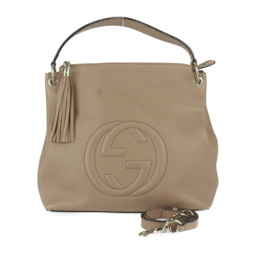 Gucci Soho Mauve Leather Tote Bag (Authentic  )