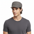 Dolce & Gabbana Khaki Grey Stylish Military Inspired  Cap