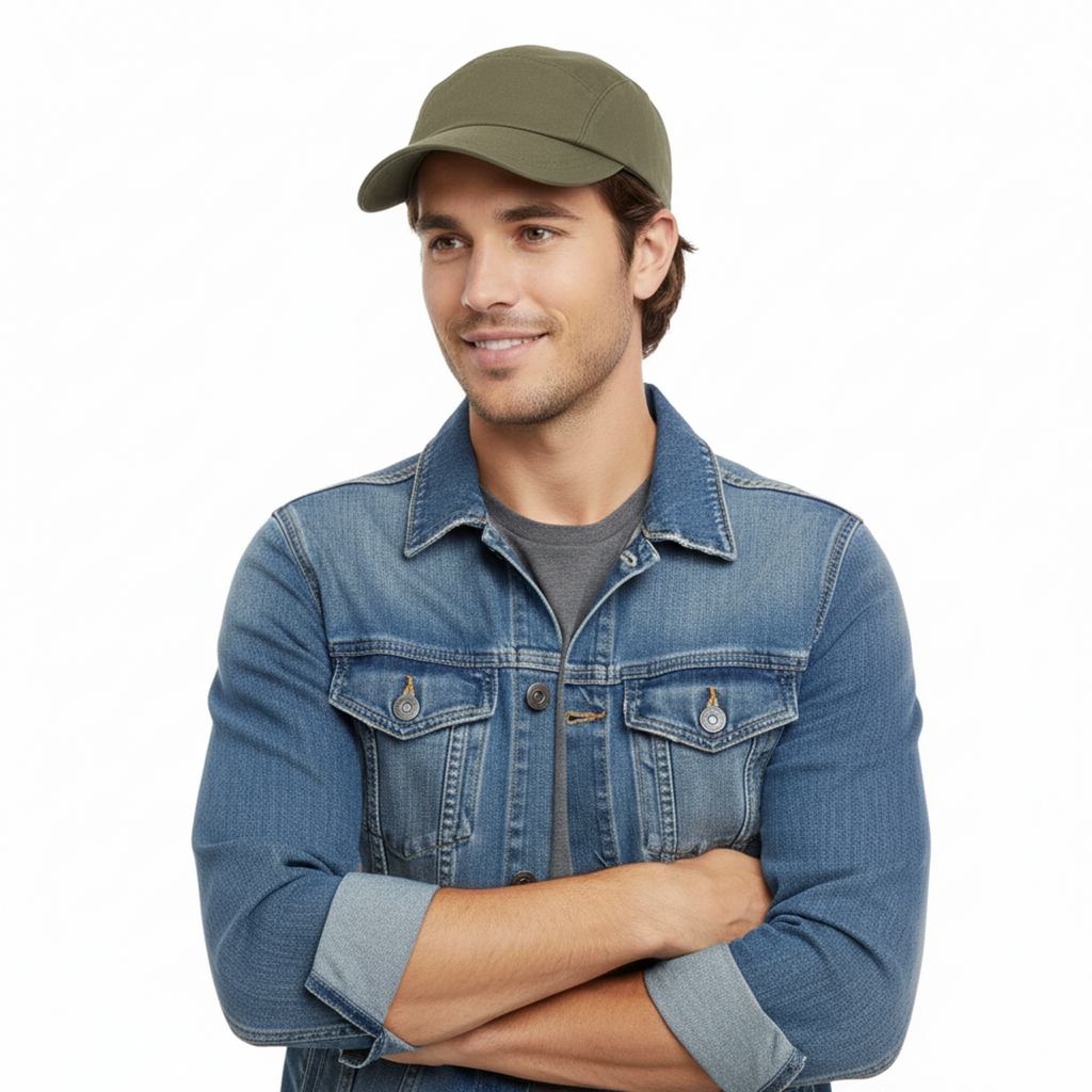 Dolce & Gabbana Olive Green Military-Inspired  Cadet Cap