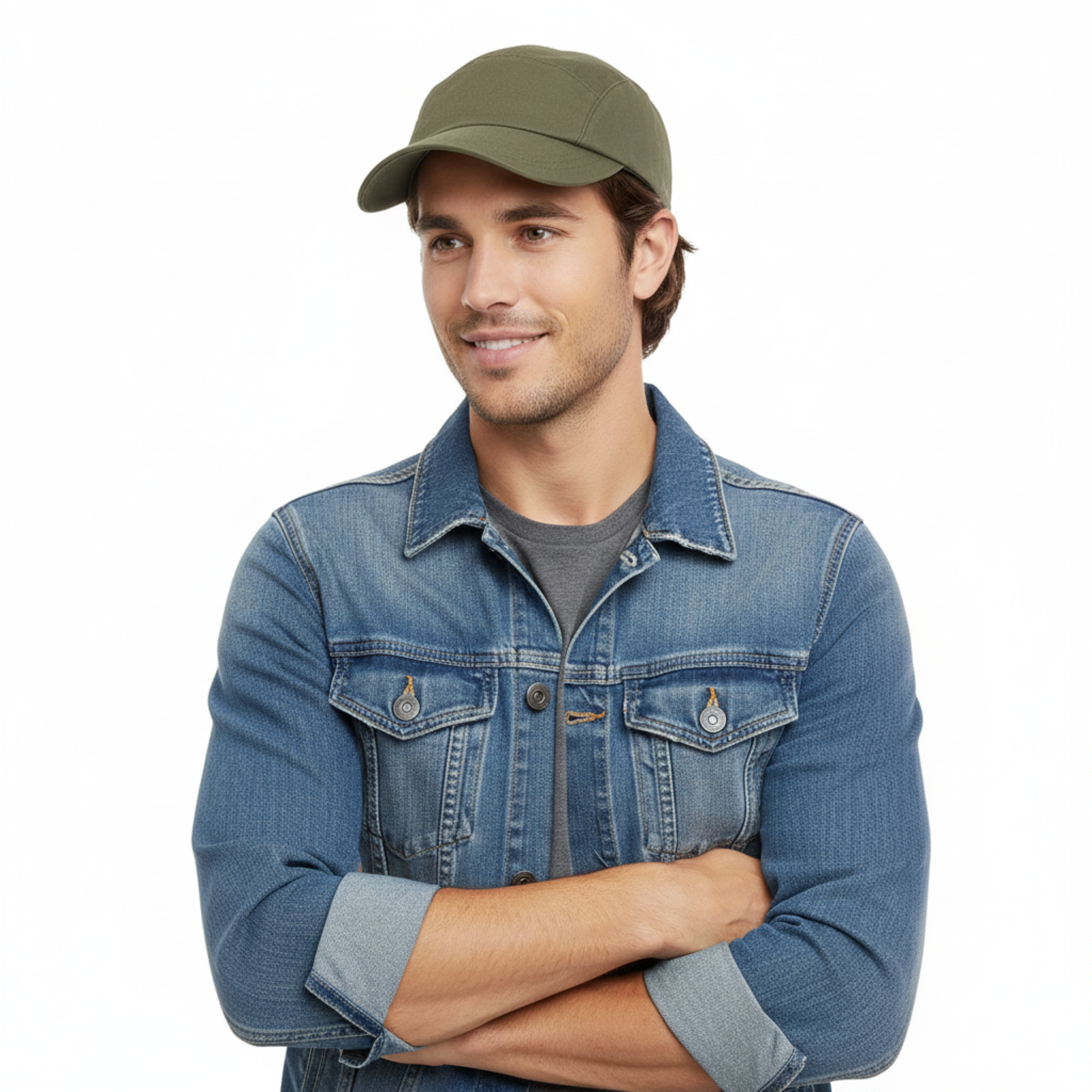 Dolce & Gabbana Olive Green Military-Inspired  Cadet Cap