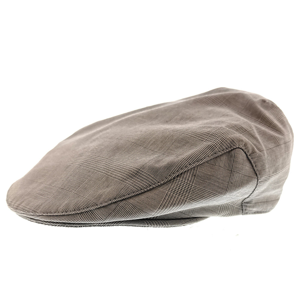 Dolce & Gabbana Men’s Light Grey Plaid Flat Cap -Adult M