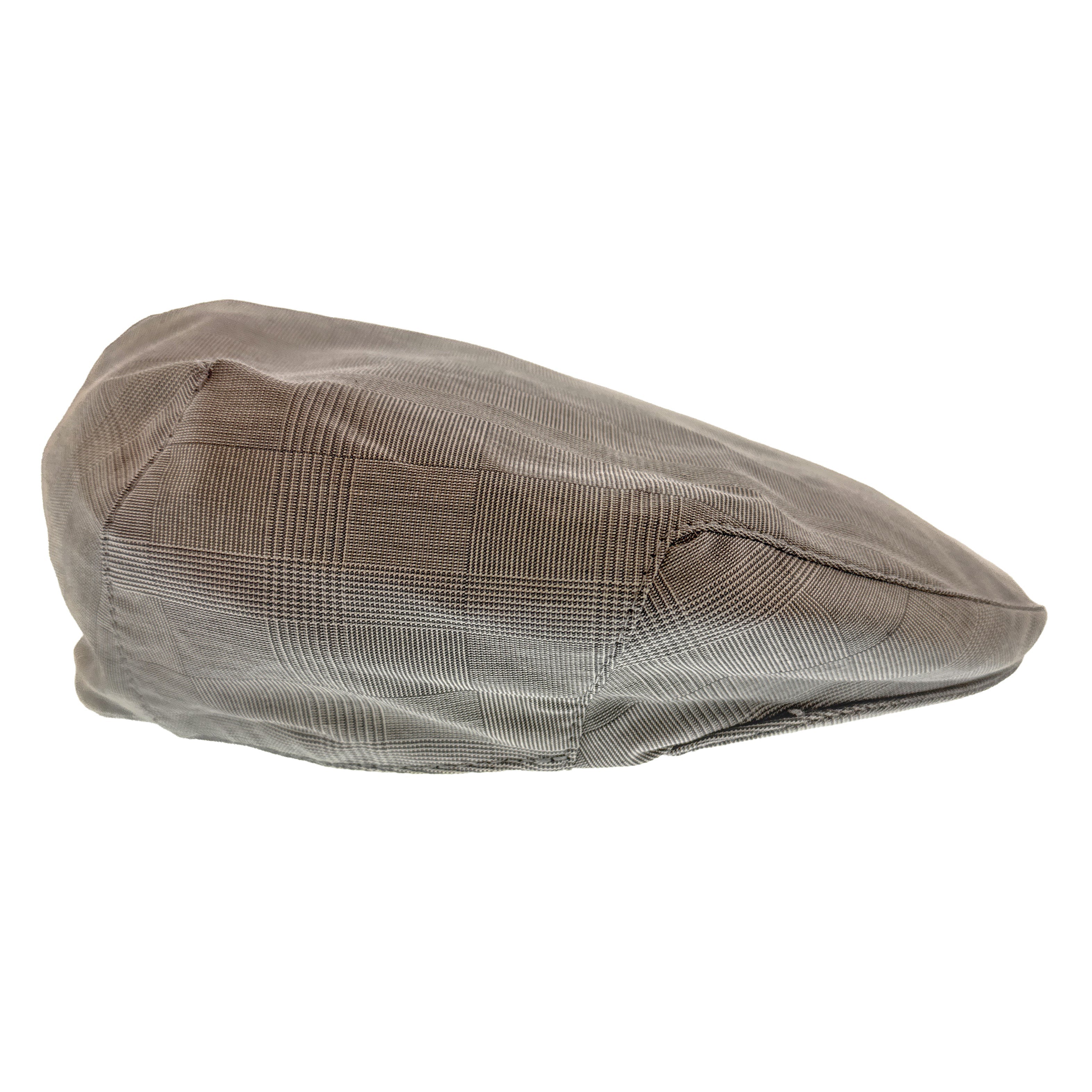 Dolce & Gabbana Men’s Light Grey Plaid Flat Cap -Adult M