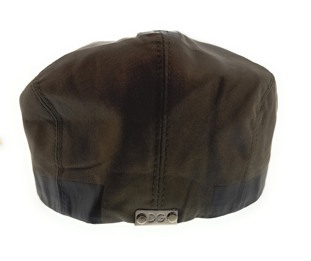 Dolce & Gabbana Military Army Green Cotton Blend Flat Cap –  Luxury Headwear-Adult S
