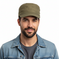 Dolce & Gabbana Olive Green Military-Inspired  Cap