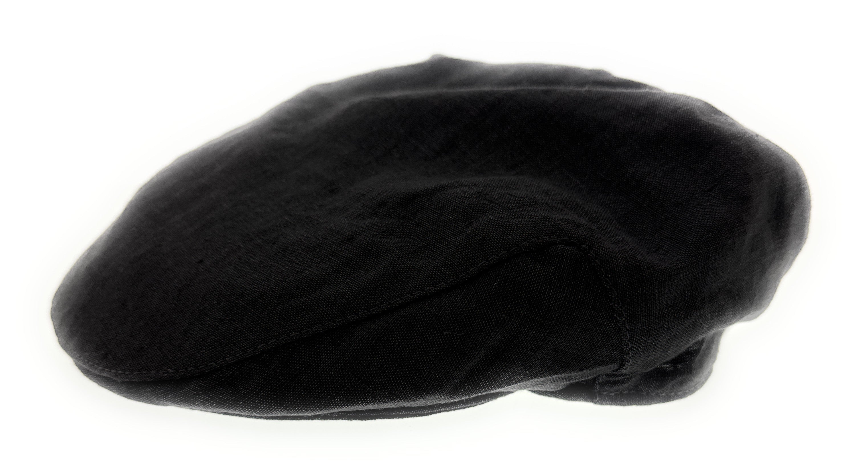 Dolce & Gabbana Men’s Black Pure Linen  Flat Cap