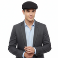 Dolce & Gabbana Men’s Black Pure Linen  Flat Cap