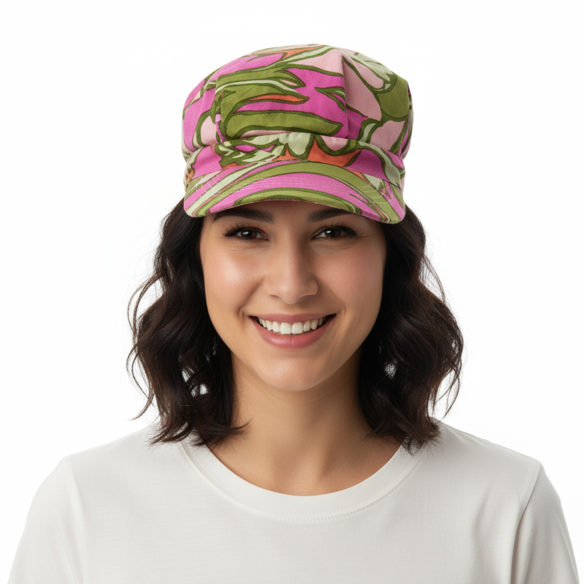 Dolce & Gabbana Multicolor Retro Print Sun Cap