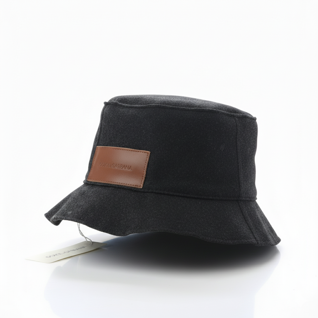 Dolce & Gabbana Virgin Wool Blend Bucket Hat – Classic Winter Headwear-
