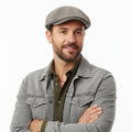 Dolce & Gabbana  Light Grey Fine Weave Flat Cap-58