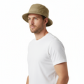 Dolce & Gabbana Cotton Blend Beige Bucket Hat